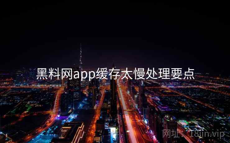 黑料网app缓存太慢处理要点  第2张